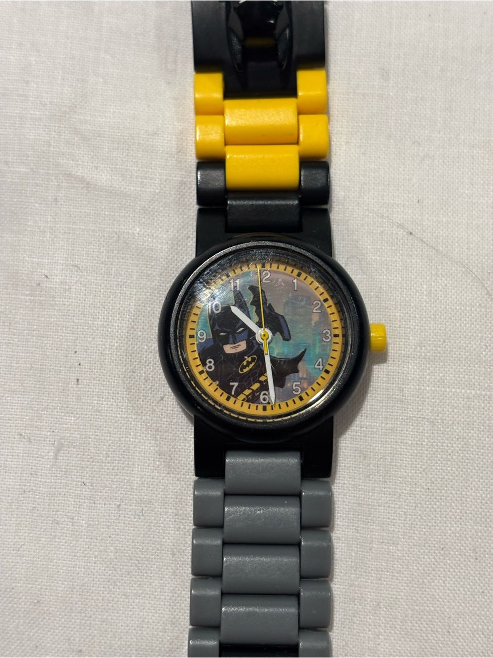 Lego Batman Themed Black & Yellow Link Watch